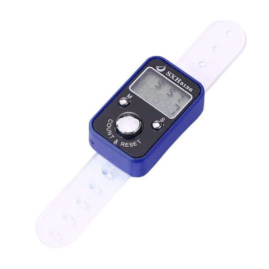 Digital Fingertæller - Blå