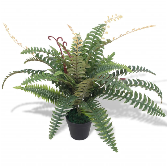 vidaXL kunstig bregneplante med urtepotte 60 cm grøn