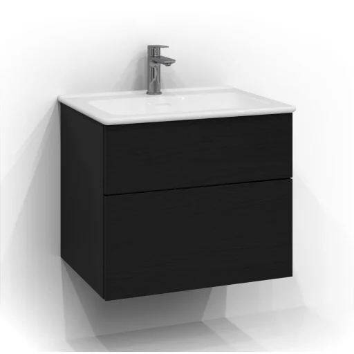 Svedbergs Forma servantskap 60x45 cm, skuffer, sort eik