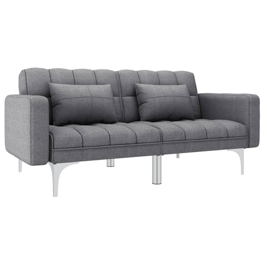 vidaXL sovesofa stof lysegrå