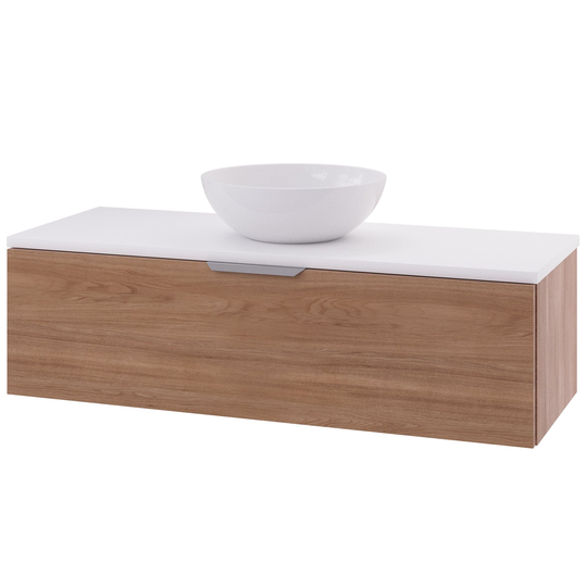 Linn Bad Selma Glatt Eikefiner D45cm Servantskap Eik / 120cm Senter