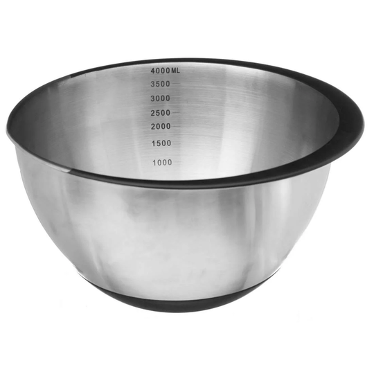 Blandeskål med mål, rustfrit stål - 4,2 L