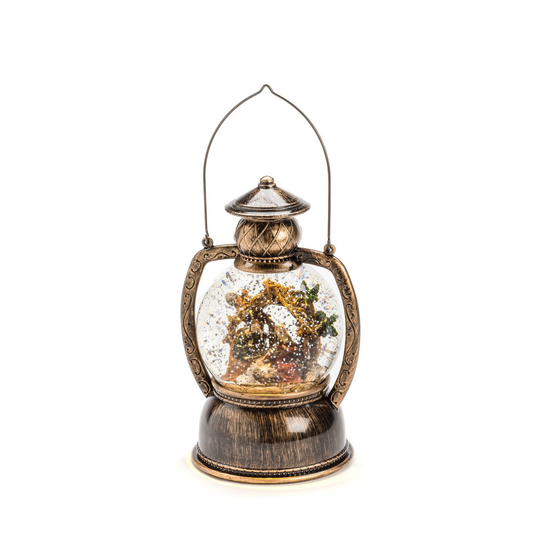 Water-filled lantern round (Messing / guld)