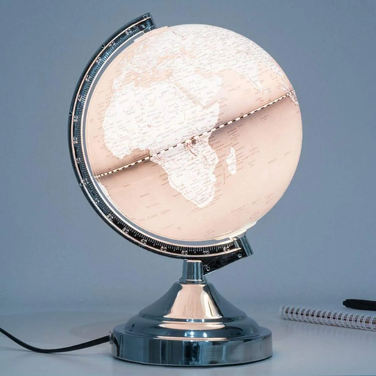Globus med Lampe - 31 x 20 cm