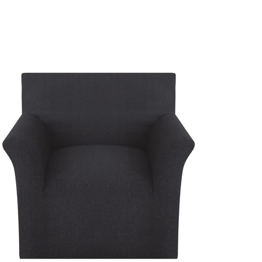 vidaXL sofaovertræk, stræk, sort, bomuldsjersey
