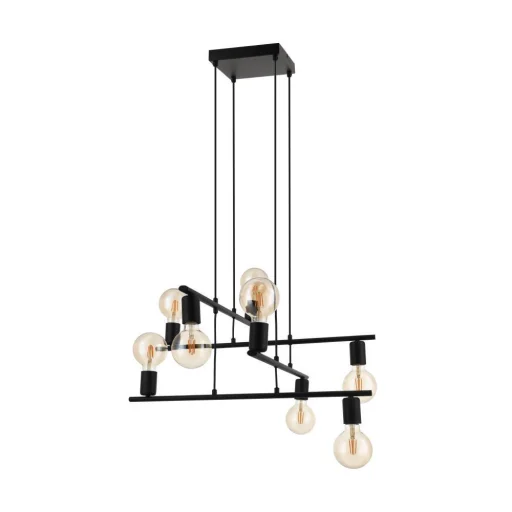 Mezzana pendel H1100 sort, E27, 8X40W
