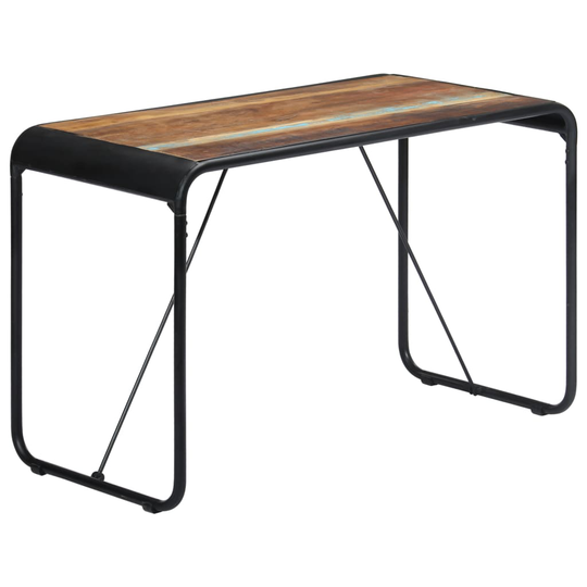 vidaXL spisebord 118x60x76 cm massivt genbrugstræ