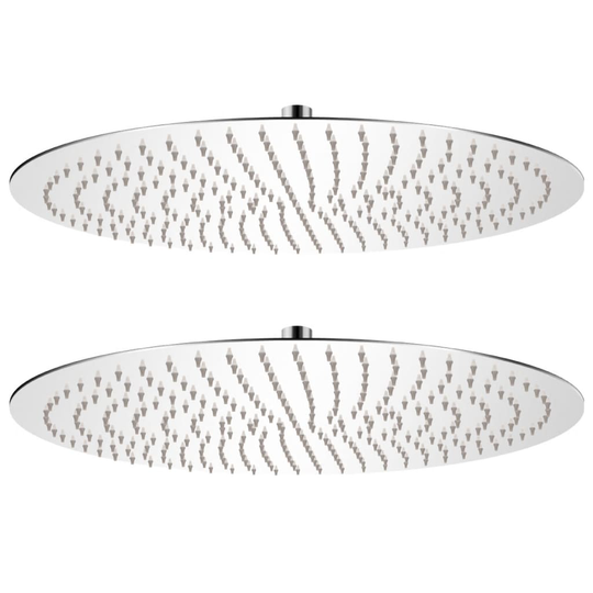 vidaXL brusehoveder rainshower-funktion 2 stk. rustfrit stål Ø 50 cm