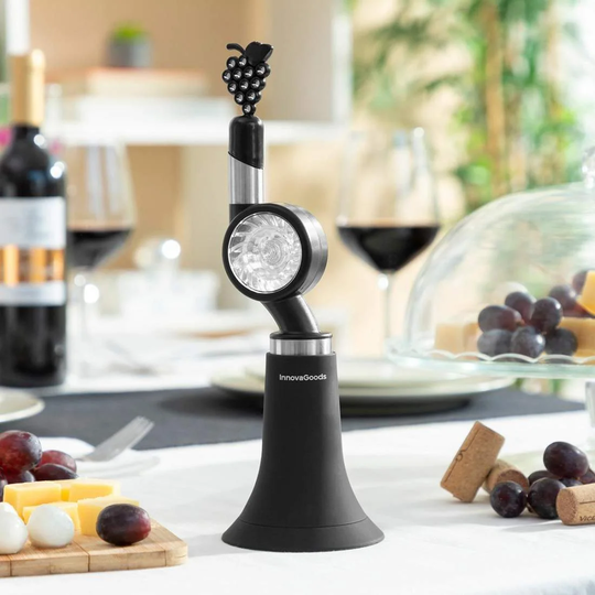 Vinlufter med vindmølle og tilhørende holder
