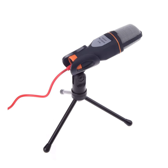 Højkvalitets Studio Mikrofon - 3,5 mm - Black Edition
