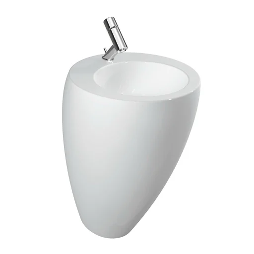 Ilbagno Alessi One Servant 52x53 cm m/Armaturhull m/Overløp m/LCC