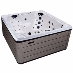 Vikingbad Vikingspa Legend II Perlehvit/grått - Grått FRP Lokk