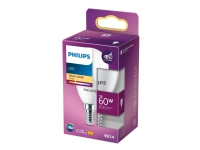 Philips - LED-lyspære - form: P48 - matteret finish - E14 - 7 W (tilsvarende 60 W) - klasse E - varmt hvidt lys - 2700 K