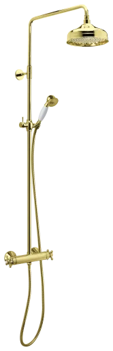 Damixa Tradition dusjsystem, polert messing