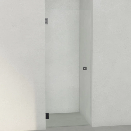 INR Iconic Nordic Rooms Dusjnisje ARC 2 Original Svart Matt / 80cm Klart Glass