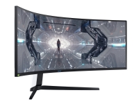 Samsung Odyssey G9 C49G95TSSR - G95T Series - QLED-monitor - kurvet - 49 - 5120 x 1440 Dual Quad HD @ 240 Hz - VA - 1000 cd/m² - 2500:1 - 1 ms - 2xHDMI, DisplayPort - Sort (Hvid bagside)