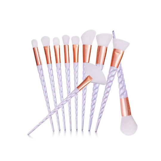 10 Makeup børster, Enhjørning - Lilla