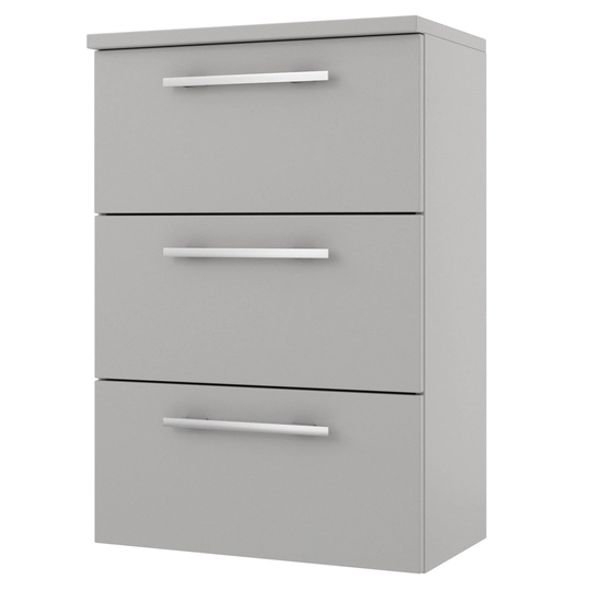 Linn Bad Ingrid Smal Sideskap (Kommode) Grå Matt / 60cm 3 Skuffer