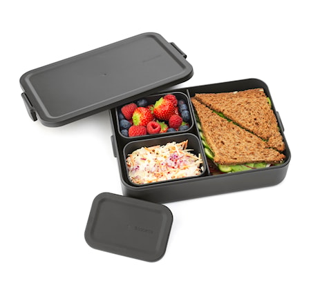 Make & Take Bento Madkasse Stor Mørkegrå