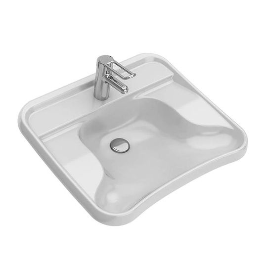 Porsgrund Care Servant HC Vegghengt B66xd57,5xh19cm Hvit / Bærejern