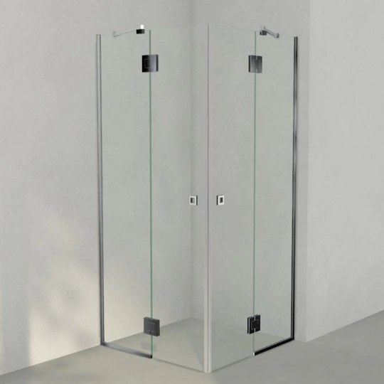 INR Iconic Nordic Rooms Dusjhjørne ARC 16 Frame Måltilpasset Krom / Timeless Klart Glass