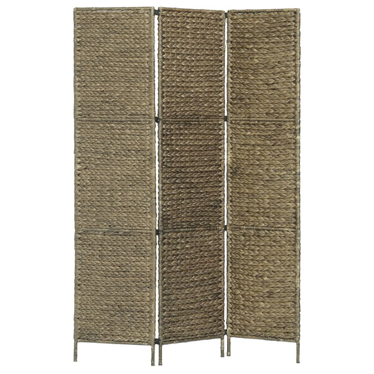 vidaXL rumdeler med 3 paneler 116 x 160 cm vandhyacint brun