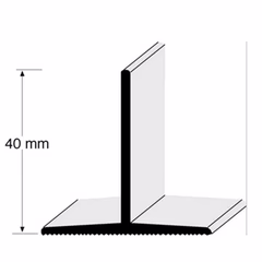A-collection Ahlsell Dusjlist PVC H40mm - Universal Hvit