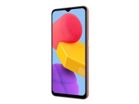Samsung Galaxy M13 - 4G smartphone - dual-SIM - RAM 4 GB / Intern hukommelse 64 GB - microSD slot - LCD-skærm - 6.6 - 2408 x 1080 pixels - 3x bagkamera 50 MP, 5 MP, 2 MP - front camera 8 MP - orange cobber