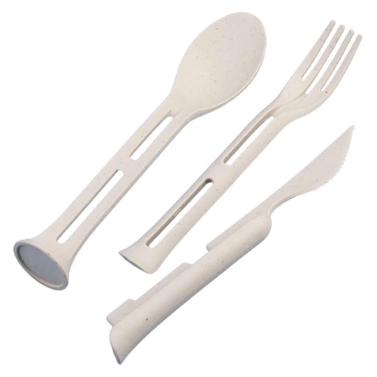 Rejsebestik, 3 stk - Beige
