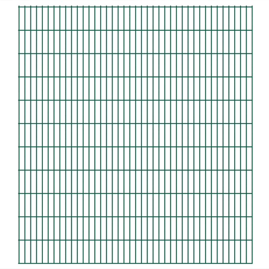 vidaXL havehegnspaneler 2D 2,008x2,23 m 18 m (total længde) grøn