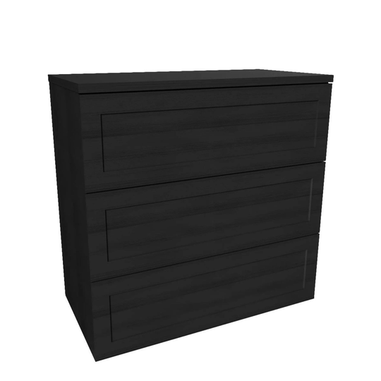 Vikingbad MIE Kommode Ramme - Mål: B(60/90)Xh88xd46cm Svart eik / 90cm