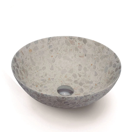 Bathco Terrazo One BolleservantØ40cm - Porselen Grå