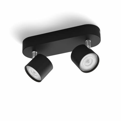 STAR bar/tube black 2x4.5W SELV Dim