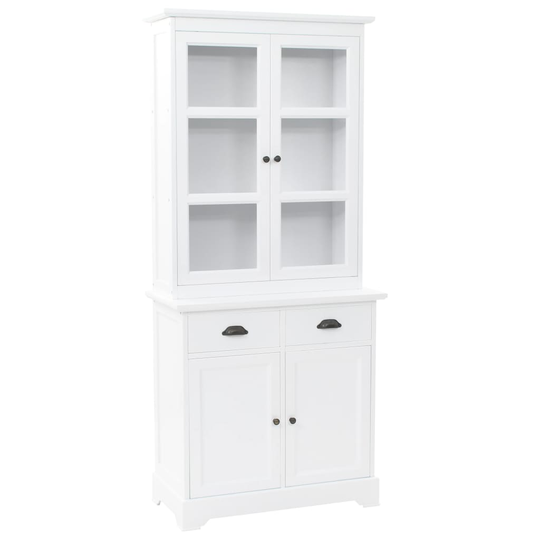 vidaXL walisisk kommode med 4 døre MDF og fyrretræ 80 x 40 x 180 cm