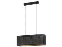 EGLO SALLICANO LANGBORD 3XE27 SORT/SORTGULD HULMØNSTER