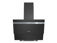 Siemens iQ100 LC65KA670 - Hætte - skorsten vinklet - bredde: 59.6 cm - dybde: 38.6 cm - udtrækning og recirkulation (-) - med intern motor - sort