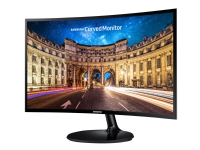 Samsung C24F390FHU - CF390 Series - LED-skærm - kurvet - 23.5 - 1920 x 1080 Full HD (1080p) - VA - 250 cd/m² - 3000:1 - 4 ms - HDMI, VGA - skinnende sort