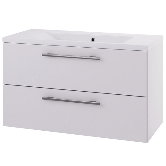 Linn Bad Ingrid D45cm Servantskap Hvit Matt / 100cm 2 Skuffer