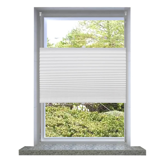 vidaXL plisségardiner 40x100 cm hvid