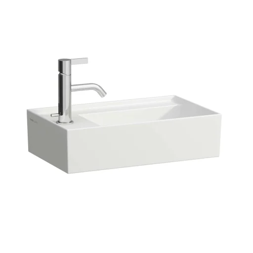 Kartell Laufen håndvask, 46x28 cm, venstrevendt, matt hvit