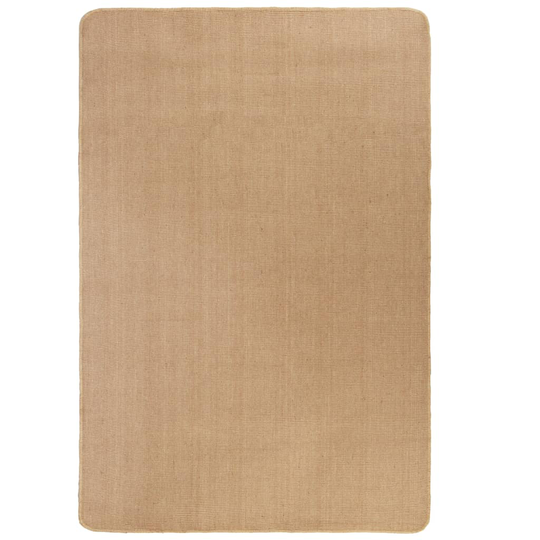 vidaXL jutetæppe med latexunderside 80 x 160 cm naturlig
