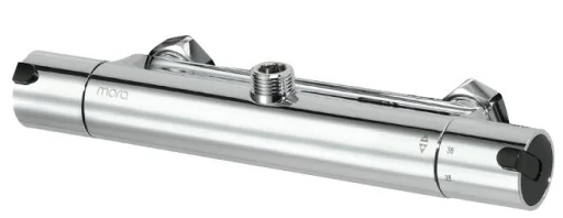 Mora Rexx T5 dusjarmatur, m/termostat, u/rosetter, krom