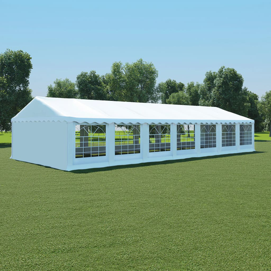 vidaXL havetelt PVC 6 x 14 m hvid