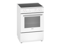Siemens iQ100 HK0P00020U - Komfur - fritstående - bredde: 60 cm - dybde: 60 cm - højde: 90 cm - hvid
