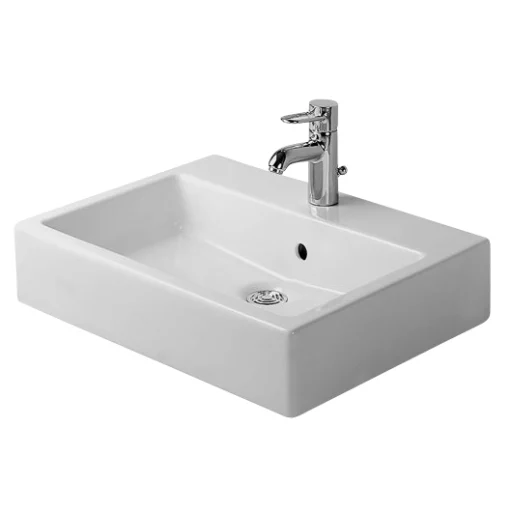 Duravit Vero Servant m/WonderGliss, Tapphull & Overløp - 60x47 cm