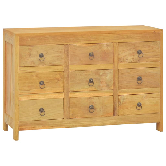 vidaXL kommode 80x30x55 cm massivt teaktræ