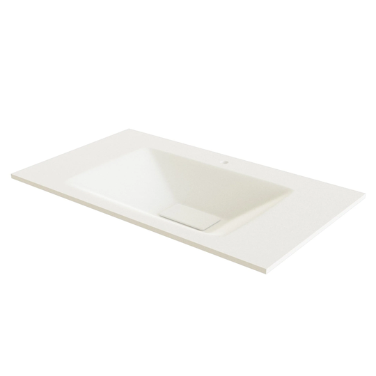 Linn Bad Vale Møbelservant Glass Hvit Matt / 80cm Senter