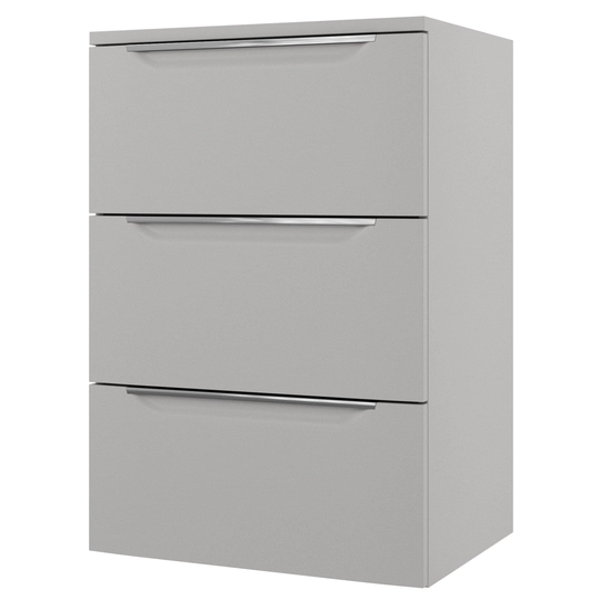 Linn Bad Mari Sideskap (Kommode) Grå Matt / 60cm 3 Skuffer