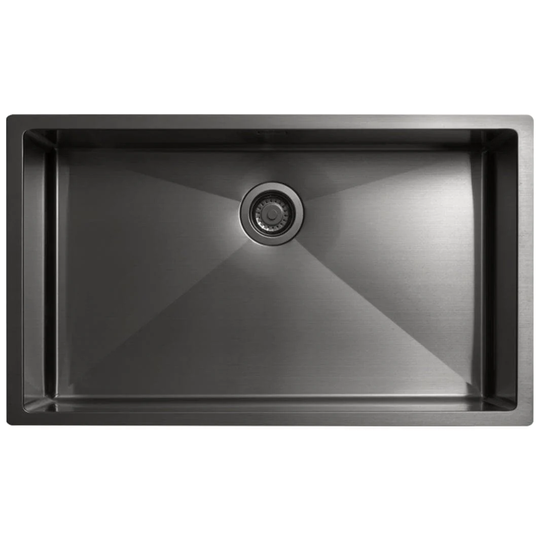 Tapwell Ta8040 PVD Kjøkkenvask B75xd45cm Black Chrome