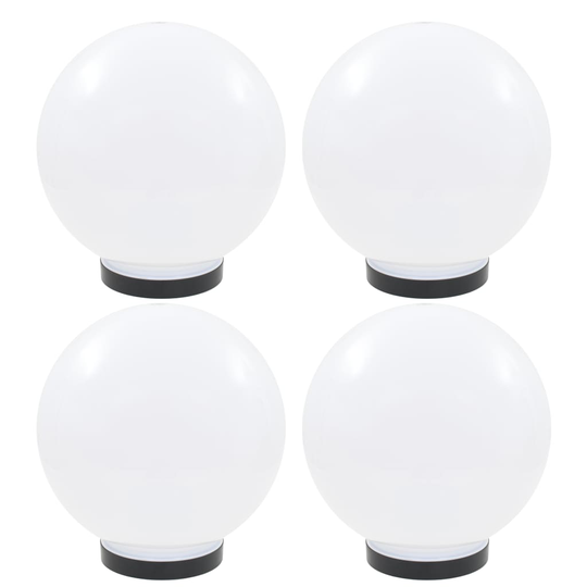 vidaXL LED-kuglelamper 4 stk. kugleformet 25 cm PMMA